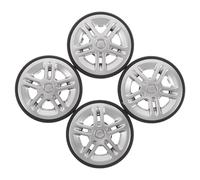 Hemobllo 4 Stück Pack Kofferrollen Ersatz für Gepäck 50x12mm - Geräuschdämpfende Gummirollen mit 360° Schwenkfunktion Leichtgängige Trolley Räder zur Kofferreparatur