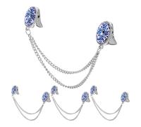 Hemobllo 4 Stück pack Retro Schalclip Ketten aus Metall Broschennadel für Damen Sicherer Schal und Halstuchverschluss im Palaststil für Büro Feierlichkeiten und Alltagsmode