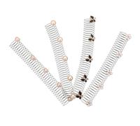 Hemobllo 4 Stück Unsichtbarer Haarkamm U form Haarclip für Damen und Mädchen Diskreter Haarschmuck zur Fixierung von Pony und Feinen Haarsträhnen Komfortabler für Langanhaltendes Styling