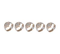 Hemobllo 5stücke Floral Quartz Uhr Für Damen Armbanduhr Mit Feinem Design Für Partys Und Hochzeiten Leichte Und Stilvolle Damenuhr Hellblau Für Alltag