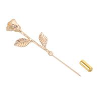 Hemobllo Anstecknadel für Herrenanzüge Goldene Kragenbrosche mit Blumenmuster Hemdnadel und Krawattennadel Vielseitiges Anzugaccessoire für Formelle und Ungezwungene Anlässe