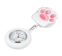 Hemobllo Krankenschwester Uhr mit Clip Quarzuhr Silikongehäuse Abnehmbarer Deckel Leicht zu Reinigen für Ärzte und Pflegepersonal Elegantes Design