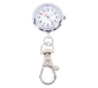 Hemobllo Krankenschwestern Taschenuhr Keychain Quarz Große Zifferblatt Revers Pin Arzt Uhr Anhänger Clip- Auf Fob Uhr für Valentines Geschenk