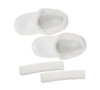 Hemobllo Plüsch-schuheinlagen Für Damenschuhe Warmes Futter Aus Baumwoll-plüsch Herausnehmbar Und Waschbar Kuschelige Einlegesohlen Für Stiefel Und Hausschuhe Weiße Fersenband-einlagen