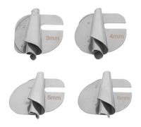 Hemobllo Professioneller Nähfuß Saumbinder aus Edelstahl Kleiner Gerollter Saumfuß 3-6mm mit Schrauben Nahttrenner Nähmaschinenzubehör für Haushalt Industrie