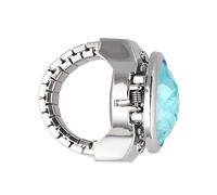Hemobllo Ring in Uhrenform Für Damen Und Herren Modischer Fingerring Mit Quarzuhr Elastisches Armband Stilvoller Schmuck Praktisch Und Dekorativ