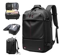 Hemore Vakuum-Rucksack - 60 Liter expandierbarer Rucksack mit Vakuumkompression, Schloss, gepolstertem atmungsaktivem Reise-Vacpack, wasserdicht