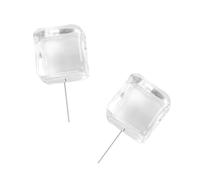 HEMOTON 1 Stück Quadratischer Eiswürfel Ohrstecker 15cm Transparenter Würfelohrring aus Natürlichen Materialien Farbbeständig und Leicht Anzulegen