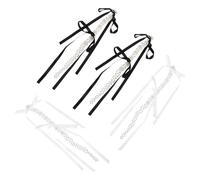 HEMOTON 2 Paar Lange Quasten Perlenohrringe mit Schleife Mehrlagig Stoffquasten 25cm Baumelnder Party Schmuck für Damen Hochzeiten und Festliche Anlässe