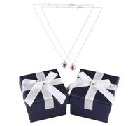 HEMOTON 2 Stück Projektionsanhänger Halsketten aus Legierung mit „Ich Liebe Dich“ In 100 Sprachen Metallanhänger für Mädchen Geschenkbox Inklusive