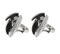 HEMOTON 2 Stück Retro Ringschädel Herrenring aus Kupfer mit Zirkonia Stilvoller Totenkopf Schmuck Modischer Accessoire für Männer im Alltag