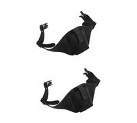 HEMOTON 2 Stück Verstellbarer Mikrofon Gürtel Fitness Waist Pack aus Neopren mit Fronttasche und Sicherem Verschluss Geeignet für Fitnesstrainer und Outdoor Aktivitäten Robuste Bauchtasche