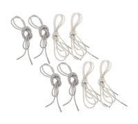 HEMOTON 4 Stück Glitzernde Strass Schnürsenkel Runde Kordelzug Schnürbänder mit Schützenden Endkappen Verstellbar und Langlebig Funkelnde Schnürsenkel für Damen Hoodies Sneaker Sweatpants