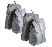 HEMOTON 4 Stück Schuhbeutel aus 190t Polyester Große Reisetaschen Handliche Sneaker Aufbewahrung für Reise und Zuhause Schmutzabweisend und Platzsparend