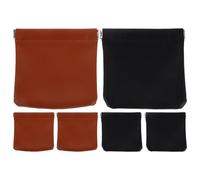 HEMOTON 6stücke Mini-Kosmetiktasche aus Pu mit Selbstverschluss Organizer für Handtaschen Tragbare Reise-Aufbewahrungstasche für Lippenstift Schmuck und Kleine Utensilien