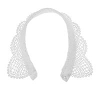 HEMOTON Dekorativer Spitzenkragen aus Bestickter Spitze Abnehmbarer Stehkragenumhang für Damen Modisches Hanfu Accessoire für Festliche und Alltägliche Anlässe
