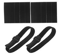 HEMOTON Elastische Verstellbare Stiefelriemen mit Rutschfester Klebefläche Stiefelverenger für Kniestiefel und Cowboystiefel Schwarz 2 Stück Befestigung für Festen Sitz Beim Reisen