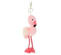 HEMOTON Flamingo Plüsch Schlüsselanhänger 8.27X4.13X2.76In Flauschiger Taschenanhänger Mit Kreativem Cartoon Design Für Handtaschen Rucksäcke Und Koffer Frühlings- Und Sommersaison Geschenk