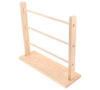 HEMOTON Massives Holz Bandaufbewahrungsgestell mit Vielseitigem Displayständer für Washi Tape und Bastelzubehör Platzsparend und Elegant für Heim und Floristik