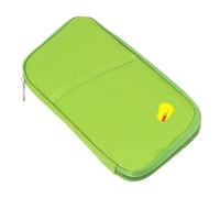 HEMOTON Multifunktionale Reisepasstasche aus Canvas Größe S Grün Reisepassinhaber mit Vielen Fächern für Dokumente und Kreditkarten Reise und Bürotasche für Damen und Herren