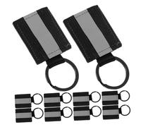 HEMOTON Reflektierender Schlüsselanhänger Rucksack-reißverschluss- 10 Stück Reflektorstreifen Nylon-Reflektoren Auto-schlüsselanhänger Für Schlüssel