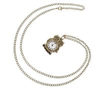 HEMOTON Retro Taschenuhr Eule aus Metall, Antik und Einzigartig | Damen Taschenuhr für Parties und Geburtstag, Leichtes Design, Dekorativer Look