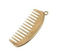 HEMOTON Vintage Mini Metall Kamm Anhänger Kleines Bartkamm Schlüsselanhänger Robustes Retro Haarkamm Charm für Damen und Herren Vielseitiges DIY Schmuck Zubehör Edles Geschenk