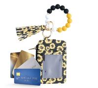 Hemousy Handgelenksband Schlüsselanhänger mit Portemonnaie - Perlen Quaste Armband Schlüsselanhänger Geldbörse | Münzenhalter für Damen,Fest Einkaufen Urlaub Datum Reise