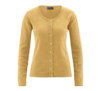 HempAge Damen Cardigan Carina Dijon Gelb L
