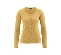 HempAge Damen Cardigan Carina Dijon Gelb S