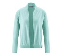 HempAge Damen-Cardigan mit Schalkragen Hanf/Biobaumwolle Lake (Blau) XL