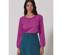 HempAge Damen Jersey-Langarmshirt aus Hanf/Biobaumwolle Violet (Lila) L