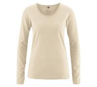 HempAge Damen Langarm-Shirt Lene Hanf/Bio-Baumwolle Gobi XL