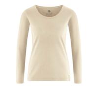 HempAge Damen Langarmshirt THC LINE Hanf/Biobaumwolle Gobi (Beige) S