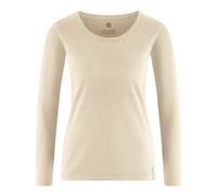 HempAge Damen Langarmshirt THC LINE Hanf/Biobaumwolle Gobi (Beige) XL