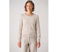 HempAge Damen Lochstrick Pullover Hanf/Biobaumwolle Distel(Beige) XS
