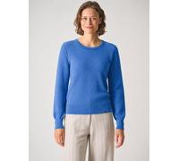 HempAge Damen Lochstrick Pullover Hanf/Biobaumwolle Royal(Blau) XL