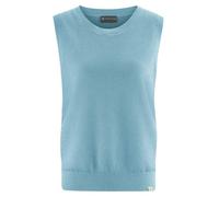 HempAge Damen Pullunder Hanf/Biobaumwolle Wave(Blau) S