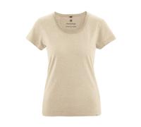 HempAge Damen T-Shirt mit Rollsaum Hanf/Bio-Baumwolle Gobi XL