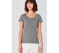 HempAge Damen T-Shirt mit Rollsaum Hanf/Bio-Baumwolle Taupe XL