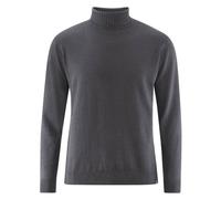 HempAge Feiner Rollkragenpullover Hanf/Biobaumwolle Anthrazit (Grau) M