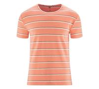 HempAge gestreiftes Hanf T-Shirt peach (orange) XXL