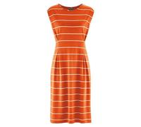 HempAge Gestreiftes Kleid Hanf/Biobaumwolle Nectarine (Orange) XL