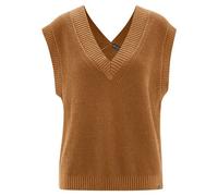 HempAge Modischer Pullunder Hanf/Biobaumwolle Almond(Braun) L