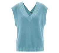 HempAge Modischer Pullunder Hanf/Biobaumwolle Wave(Blau) XS