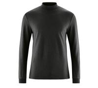 HempAge Rollkragen Langarmshirt Herren Hanf/Biobaumwolle Black(Schwarz) S
