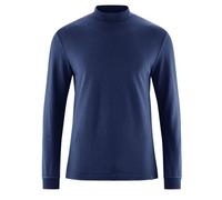HempAge Rollkragen Langarmshirt Herren Hanf/Biobaumwolle Night(Blau) S