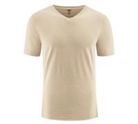 HempAge V-Kragen T-Shirt Hanf/Biobaumwolle Gobi(Beige) S