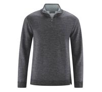 HempAge Woll-Troyer aus Hanf, Wolle & Baumwolle Schwarz (Anthrazit) XL