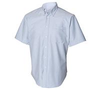 Henbury Herren Hemd/Oxfordhemd, enganliegend, kurzärmlig (2XLarge) (Blau)